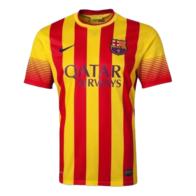 Retro 2013/14 Barcelona Away Soccer Jersey - Goal Digger Jerseys | Authentic Soccer Jerseys High Quality