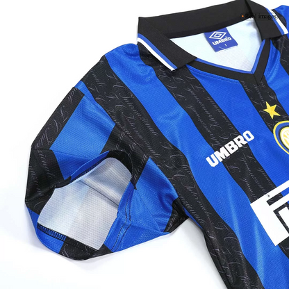 Retro 1997/98 Inter Milan Home Soccer Jersey - Goal Digger Jerseys | Authentic Soccer Jerseys High Quality