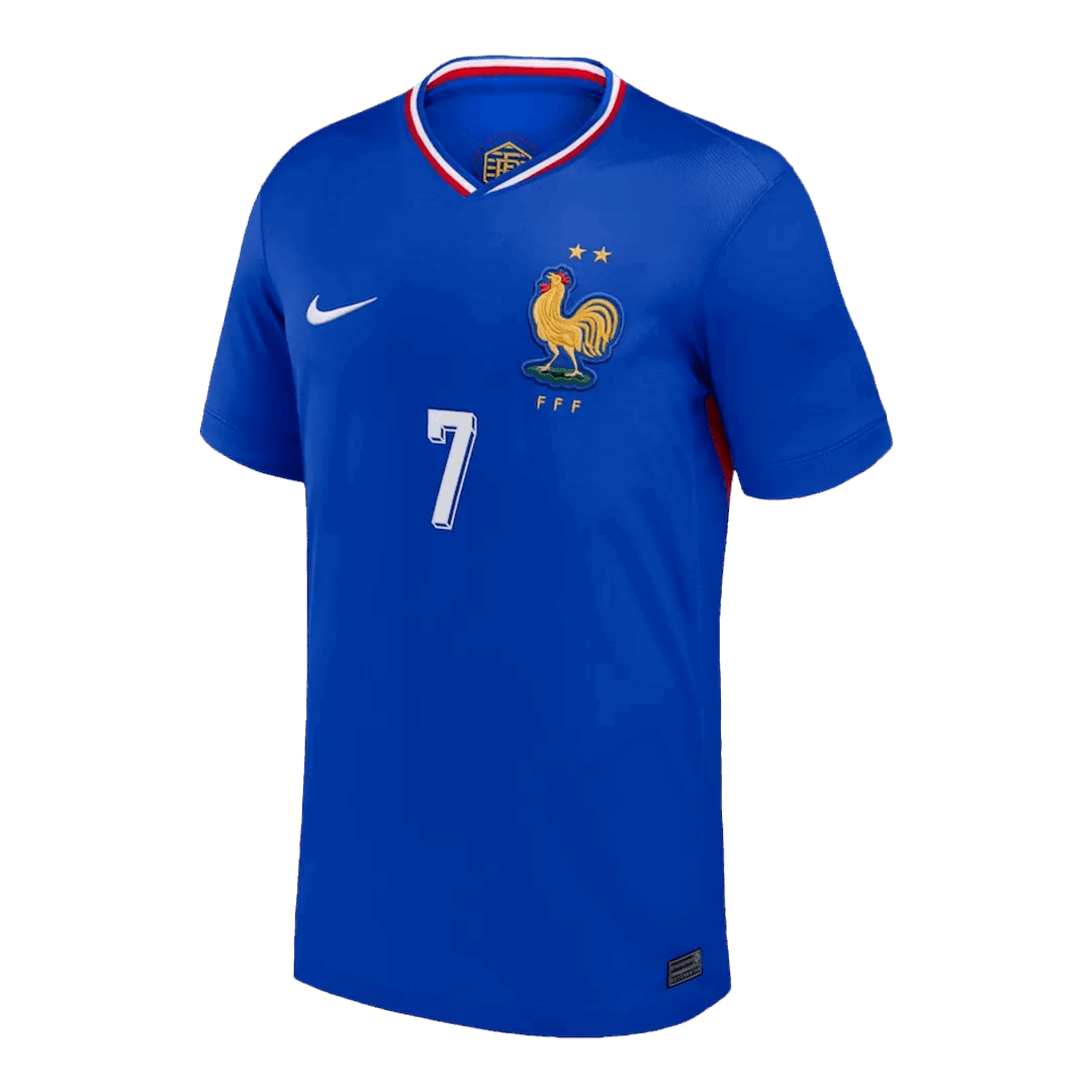 GRIEZMANN #7 France Home Soccer Jersey Euro 2024 - Goal Digger Jerseys | Authentic Soccer Jerseys High Quality