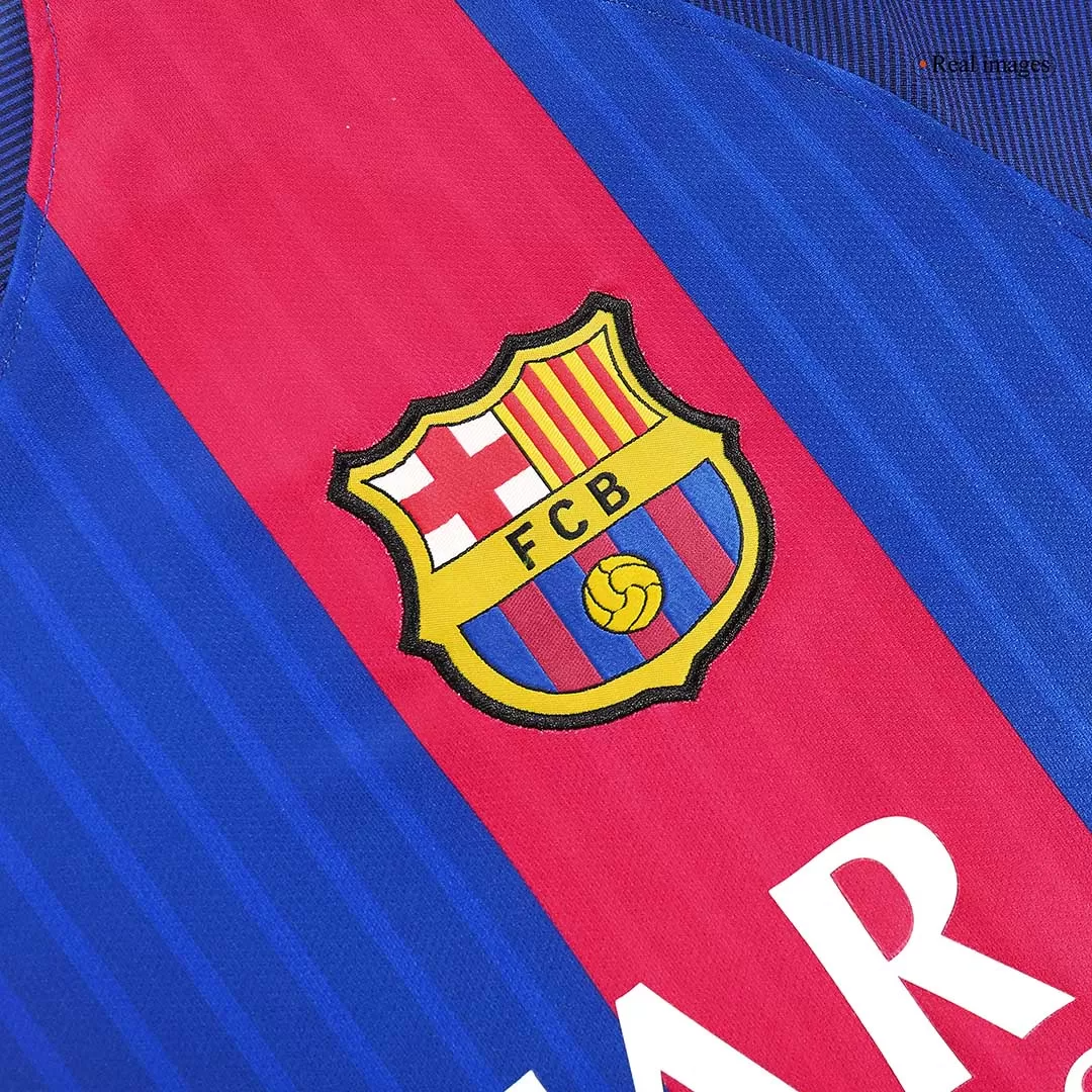 Retro 2016/17 Barcelona Home Soccer Jersey - Goal Digger Jerseys | Authentic Soccer Jerseys High Quality