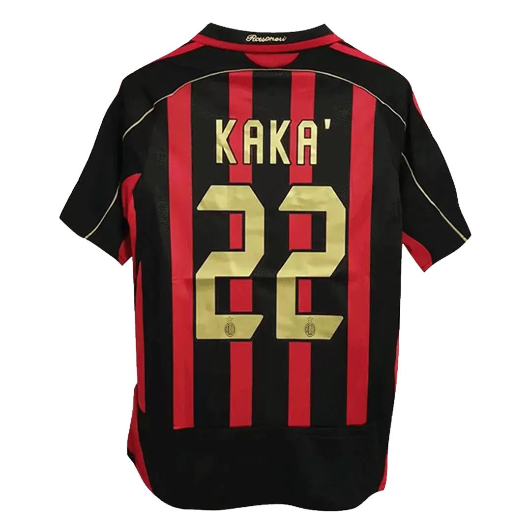 Retro KAKA' #22 2006/07 AC Milan Home Soccer Jersey - Goal Digger Jerseys | Authentic Soccer Jerseys High Quality