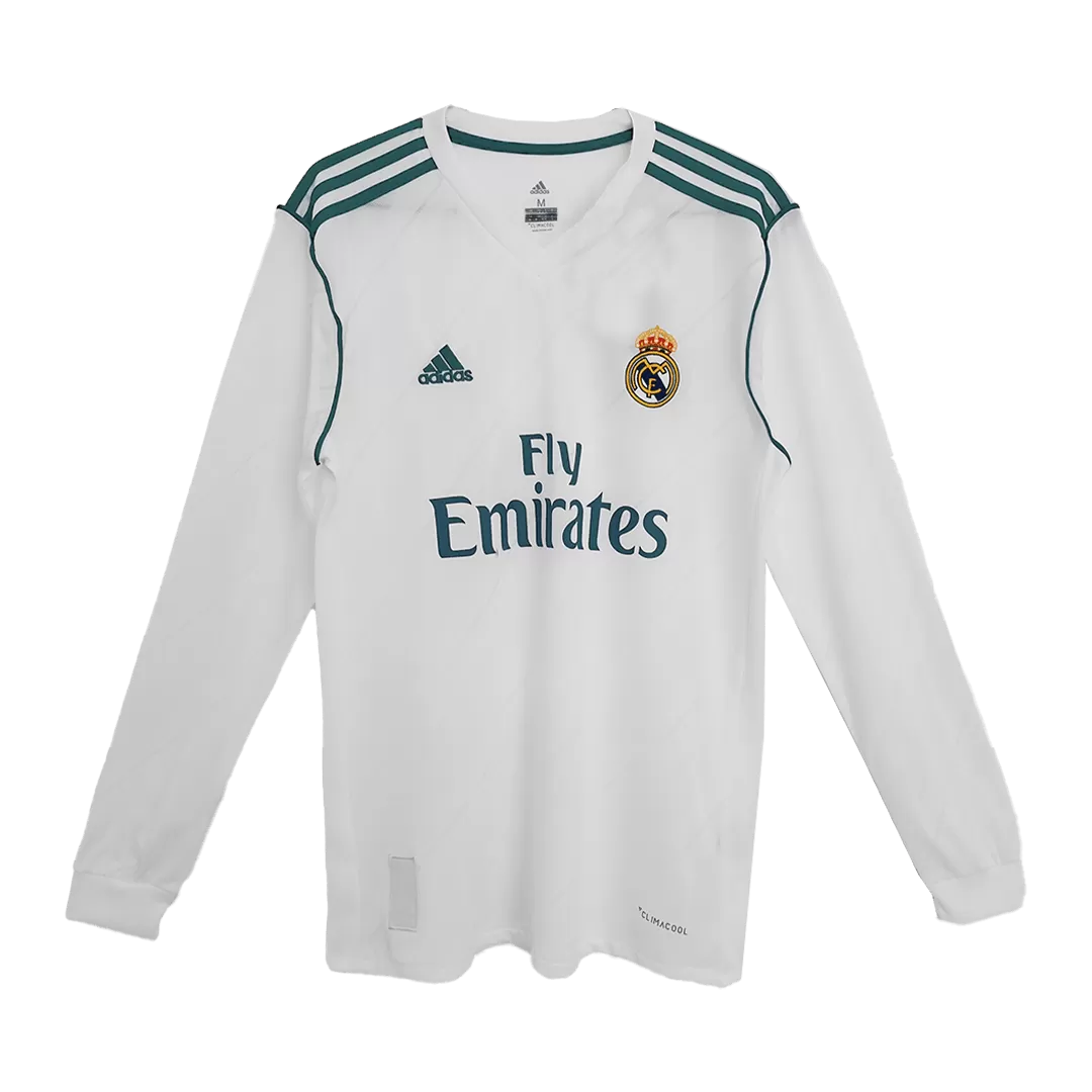 Retro RONALDO #7 2017/18 Real Madrid Home Long Sleeve Soccer Jersey - Goal Digger Jerseys | Authentic Soccer Jerseys High Quality