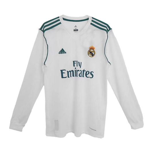 Retro RONALDO #7 2017/18 Real Madrid Home Long Sleeve Soccer Jersey - Goal Digger Jerseys | Authentic Soccer Jerseys High Quality