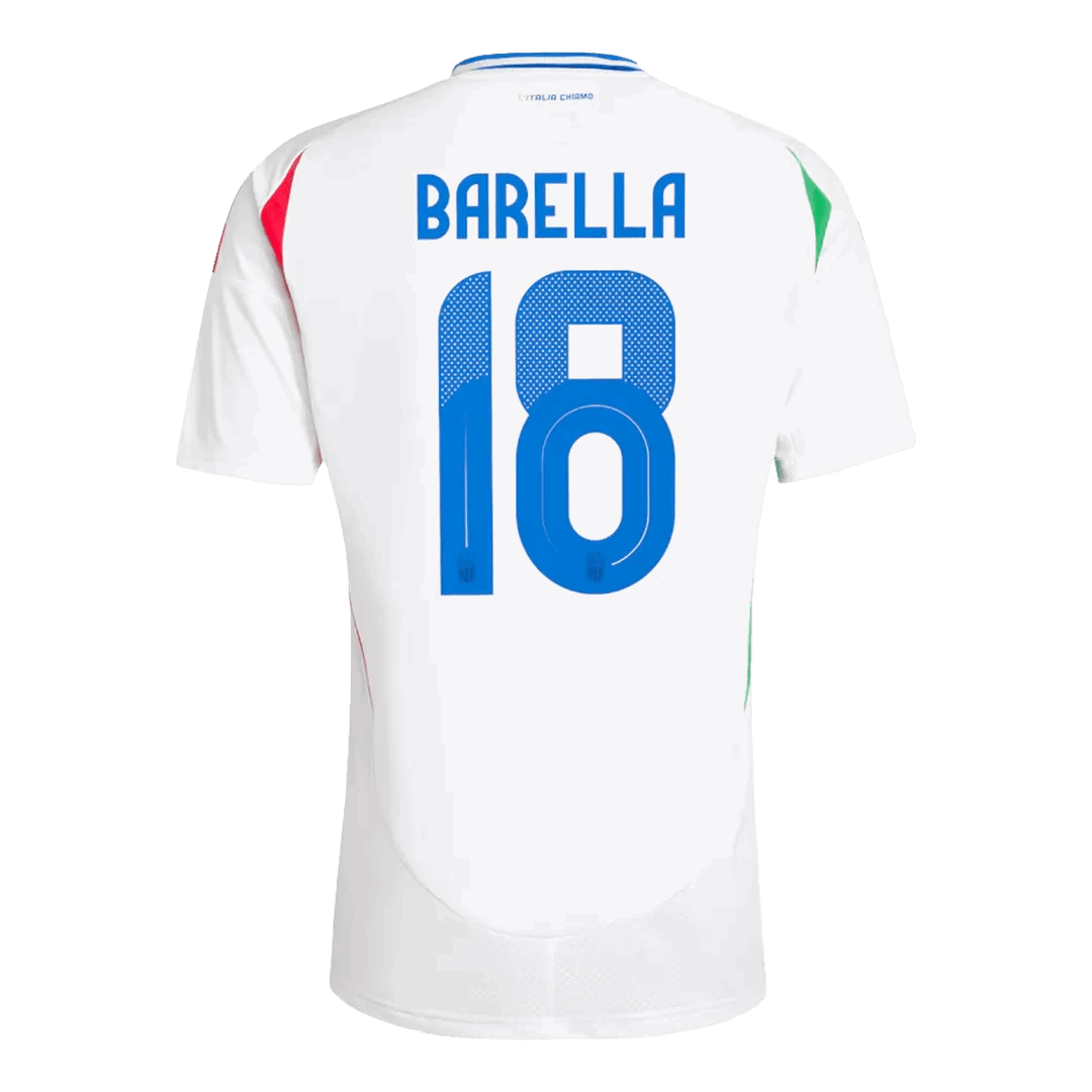 BARELLA #18 Italy Away Soccer Jersey Euro 2024 - Goal Digger Jerseys | Authentic Soccer Jerseys High Quality