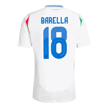 BARELLA #18 Italy Away Soccer Jersey Euro 2024 - Goal Digger Jerseys | Authentic Soccer Jerseys High Quality