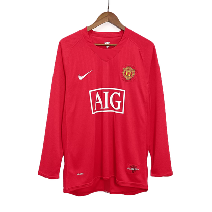 Retro RONALDO #7 2007/08 Manchester United Home Long Sleeve Soccer Jersey - Goal Digger Jerseys | Authentic Soccer Jerseys High Quality