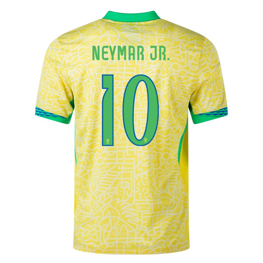 Kids NEYMAR #10 Brazil Home Soccer Jersey Euro 2024