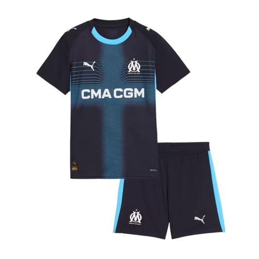 Kids Marseille Away Soccer Jersey 2025/26