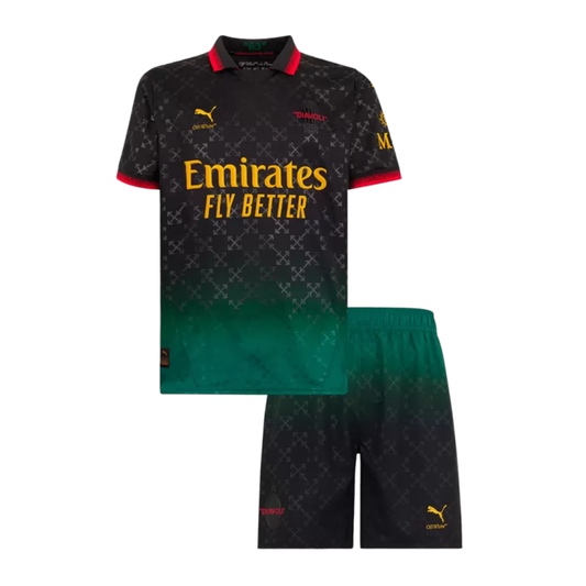 Kids AC Milan Fourth Away Soccer Jersey