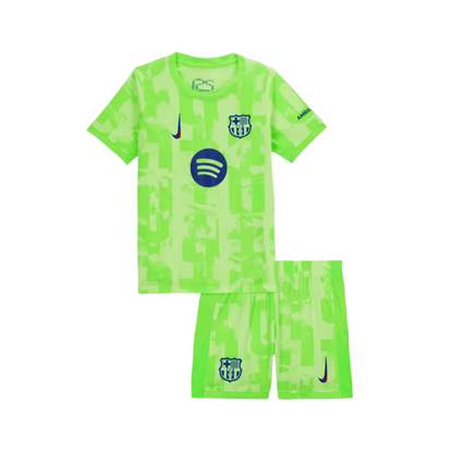 Kids Barcelona Third Away Soccer Jersey 2024/25