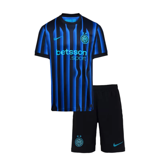 Kids Inter Milan Home Soccer Jersey 2025/26