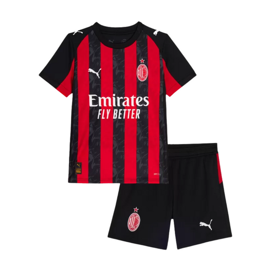 Kids AC Milan Home Soccer Jersey 2025/26