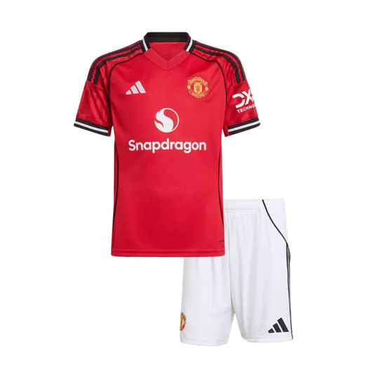 Kid's Manchester United Home Jersey 2025/26
