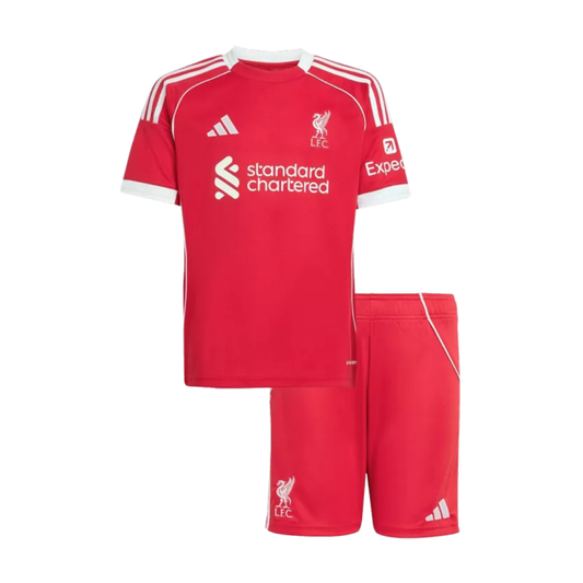 Kids Liverpool Home Soccer Jersey 2025/26