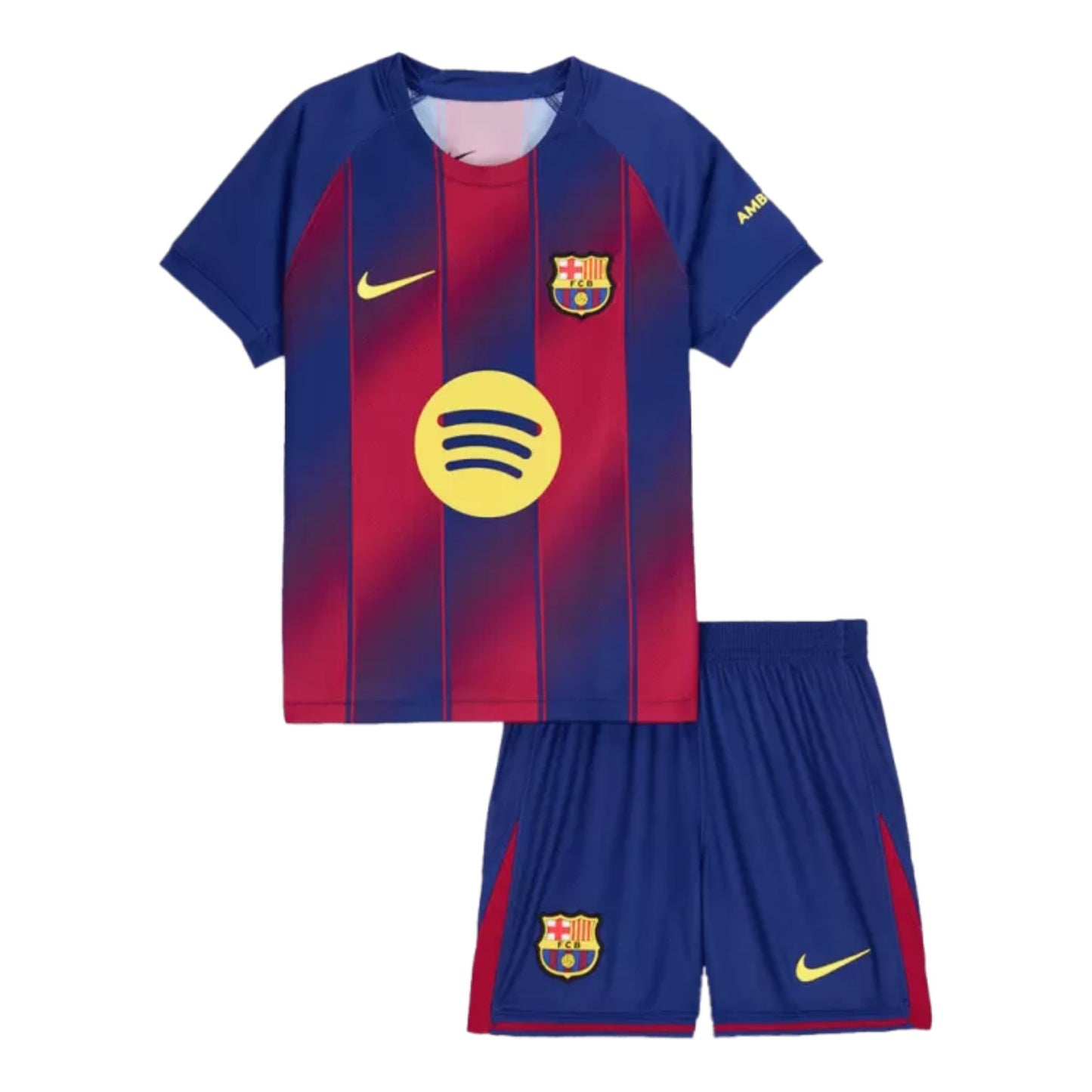 Kids Barcelona Home Soccer Jersey 2025/26