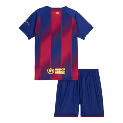 Kids Barcelona Home Soccer Jersey 2025/26