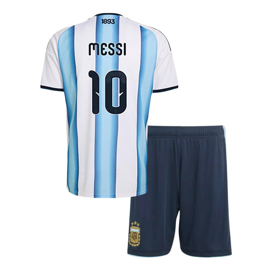 (Ready To Ship) Kids Argentina Messi 10 World Cup Home Jersey 25/26 - Goal Digger Jerseys | High Quality Football Kits | Free Shipping