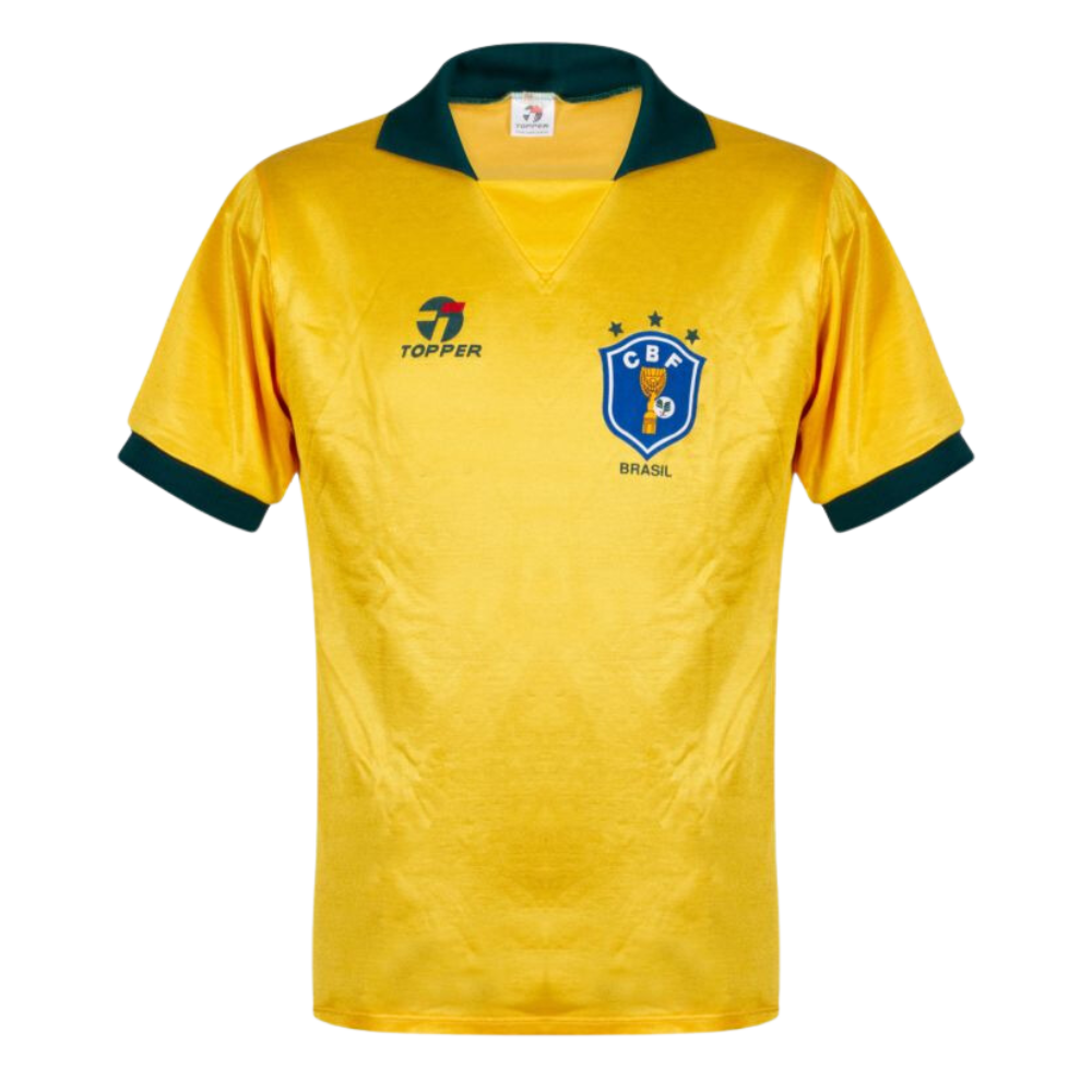 Retro 1988/90 Brazil Home Soccer Jersey