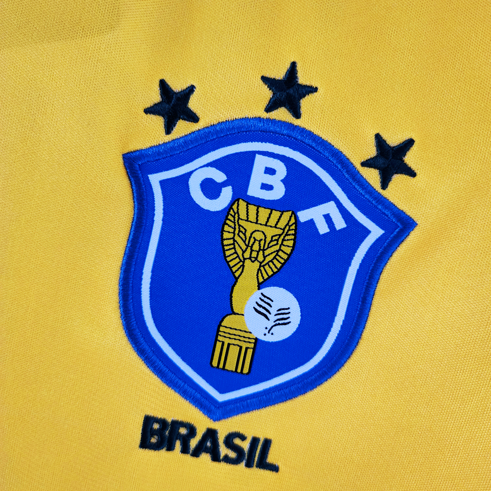 Retro 1988/90 Brazil Home Soccer Jersey (Size S) - Ready To Ship