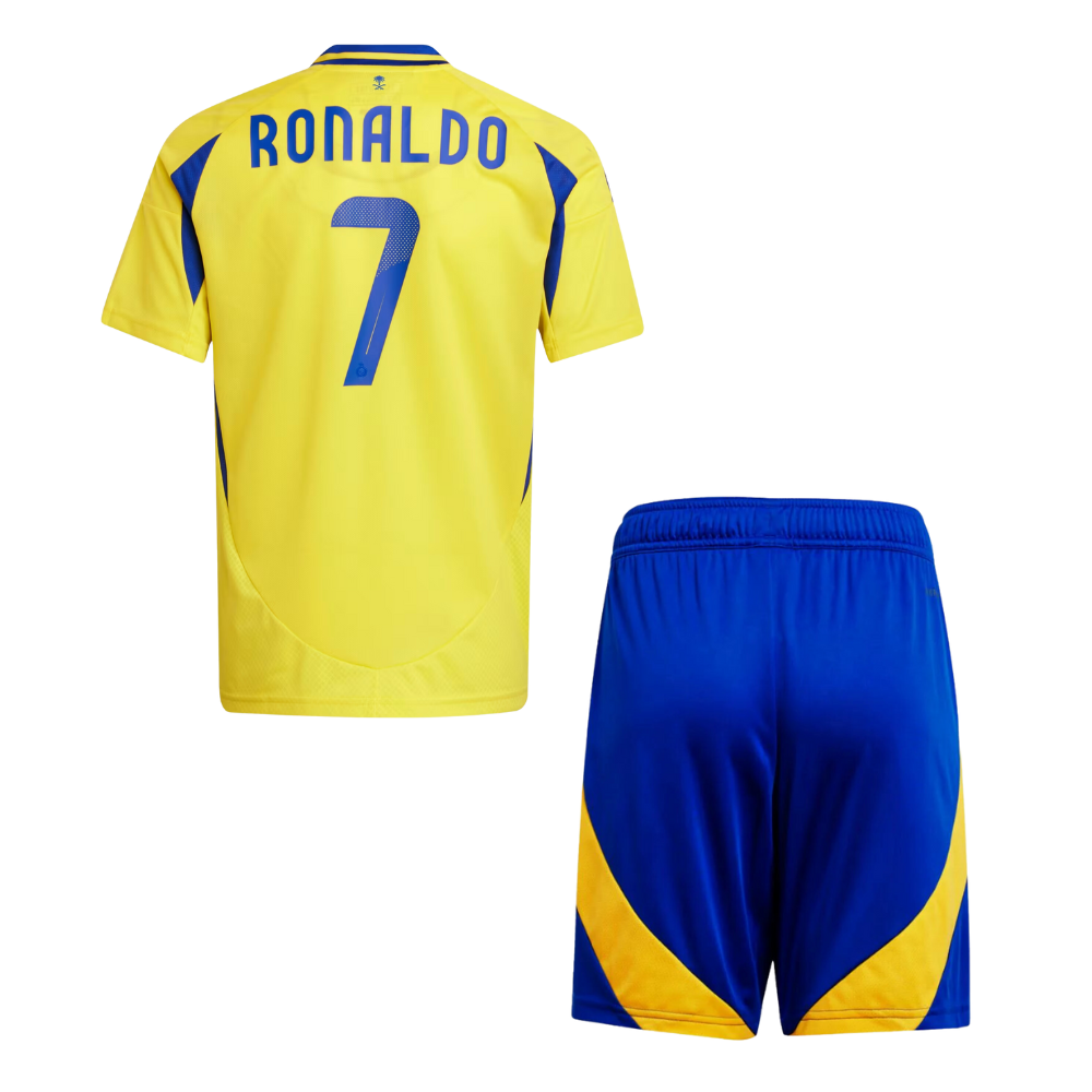 Kids RONALDO #7 Al Nassr Home Soccer Jersey Euro 2024/25