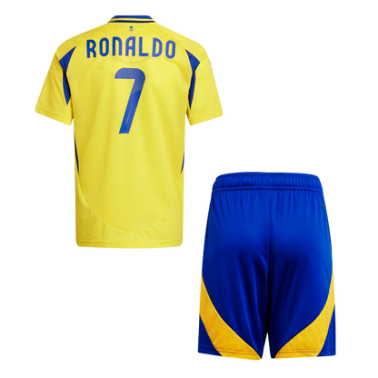 Kids RONALDO #7 Al Nassr Home Soccer Jersey Euro 2024/25