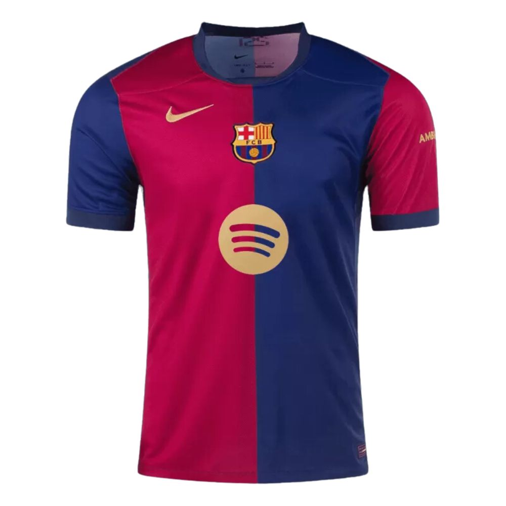 Barcelona Home Soccer Jersey 2024/25 (Spotify Logo Without Text)