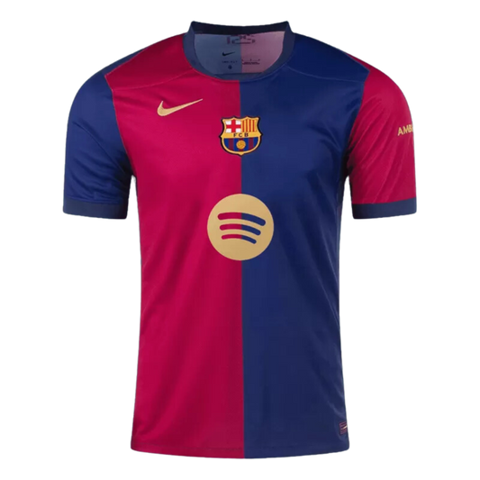 Barcelona Home Soccer Jersey 2024/25 (Spotify Logo Without Text)