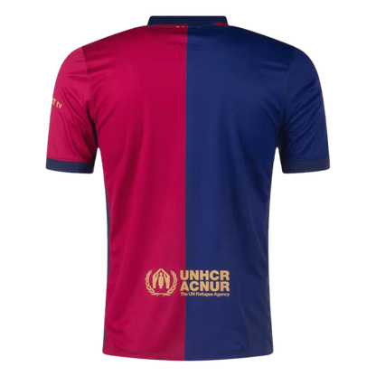 Barcelona Home Soccer Jersey 2024/25 (Spotify Logo Without Text)