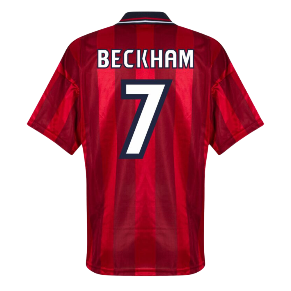 Retro BECKHAM #7 1998 England Away Jersey