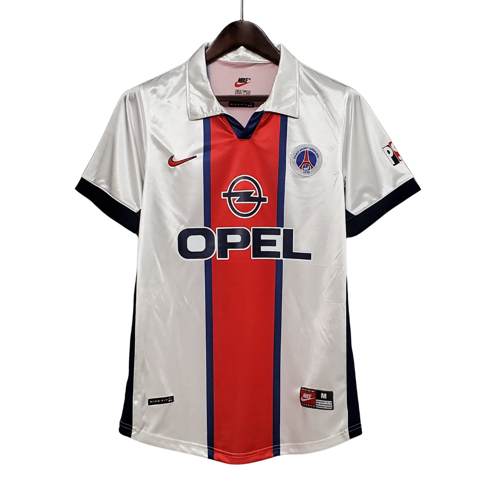 Retro RONALDHINO #21 98/99 PSG Away Soccer Jersey (Size L)- Ready To Ship