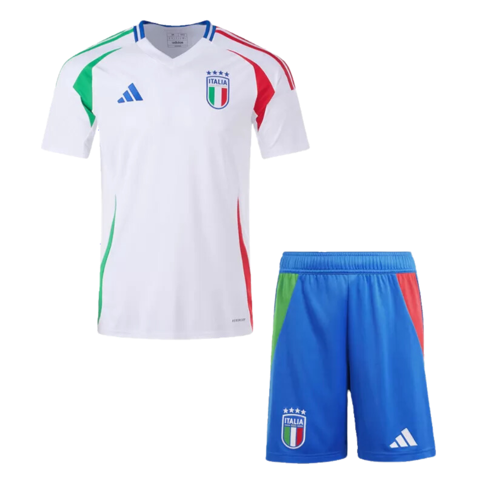 Kids Italy Away Soccer Jersey Euro 2024