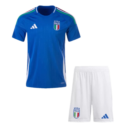 Kids Italy Home Soccer Jersey Euro 2024