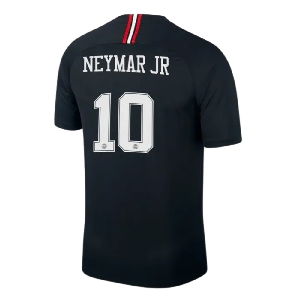 Retro NEYMAR JR #10 18/19 PSG Third Away Black Soccer Jersey (Size 2XL)- Ready To Ship - Goal Digger Jerseys | High Quality Football Kits | Soccer Jerseys