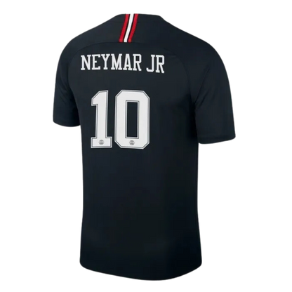 Retro NEYMAR JR #10 18/19 PSG Third Away Black Soccer Jersey (Size 2XL)- Ready To Ship - Goal Digger Jerseys | High Quality Football Kits | Soccer Jerseys