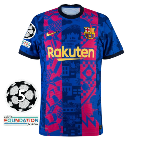 Barcelona Third Away Soccer Jersey 2021/22 with UEFA patches - Goal Digger Jerseys | High Quality Football Kits | Free Shipping