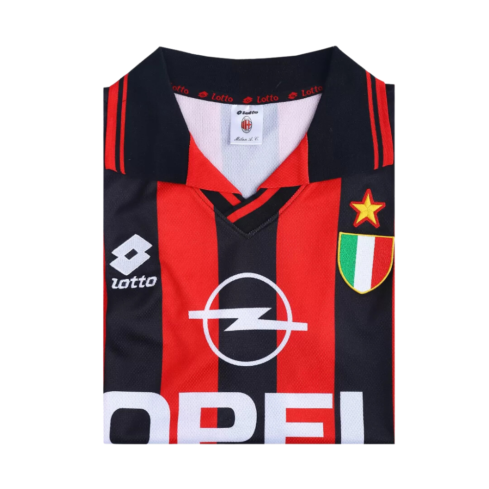 Retro 1996/97 AC Milan Home Soccer Jersey - Goal Digger Jerseys | Authentic Soccer Jerseys High Quality