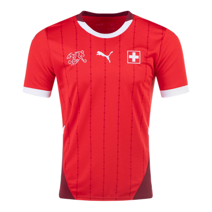 Switzerland Home Soccer Jersey Euro 2024 - Goal Digger Jerseys | Authentic Soccer Jerseys High Quality