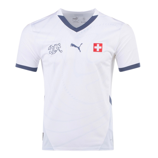 Switzerland Away Soccer Jersey Euro 2024 - Goal Digger Jerseys | Authentic Soccer Jerseys High Quality