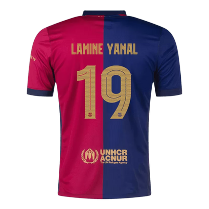 LAMINE YAMAL #19 Barcelona Home Soccer Jersey 2024/25 - Goal Digger Jerseys | Authentic Soccer Jerseys High Quality