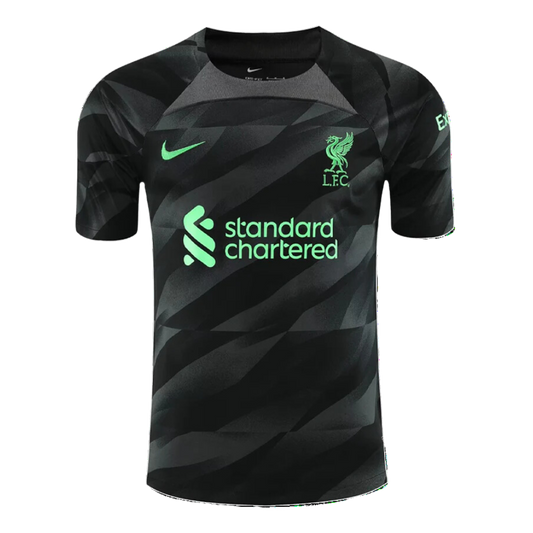 Liverpool Goalkeeper Soccer Jersey 2023/24 Black - Goal Digger Jerseys | Authentic Soccer Jerseys High Quality