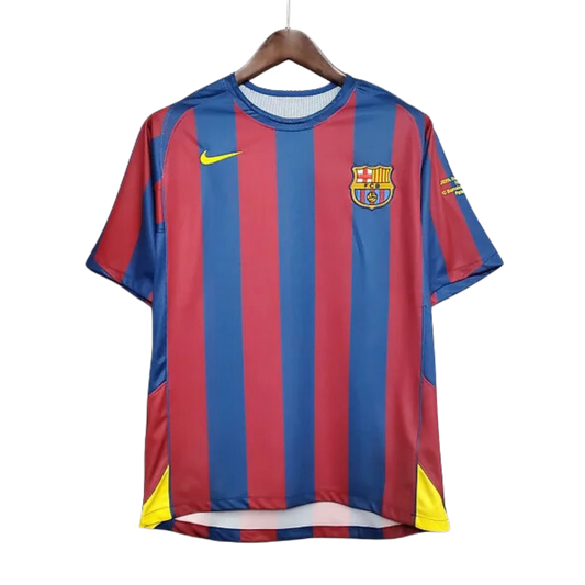 Retro 2005/06 Barcelona Home Soccer Jersey - UCL - Goal Digger Jerseys | Authentic Soccer Jerseys High Quality