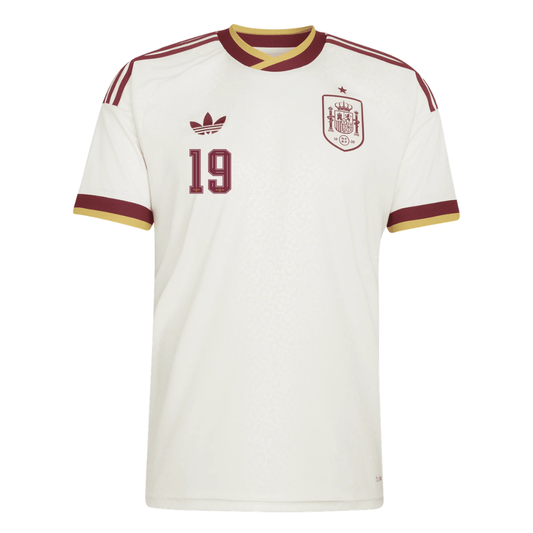 Spain FIFA World Cup 2026 Away LAMINE YAMAL 19 Jersey