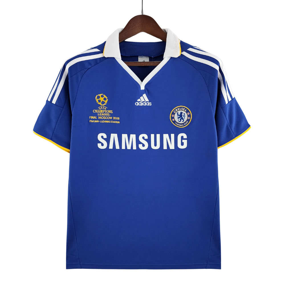 Retro 2008 Chelsea UCL Final Home Soccer Jersey - Goal Digger Jerseys | Authentic Soccer Jerseys High Quality