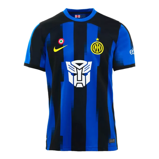 Inter Milan X Transformers Home Soccer Jersey 2023/24 - Goal Digger Jerseys | Authentic Soccer Jerseys High Quality