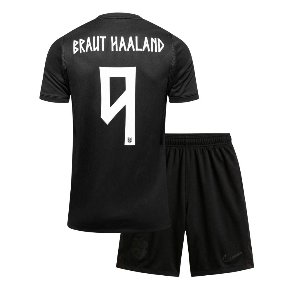 Kids Norway Away 2026 HAALAND 9 Jersey Kit