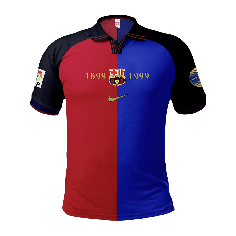 Retro 1999/00 Barcelona Home Soccer Jersey - Goal Digger Jerseys | Authentic Soccer Jerseys High Quality