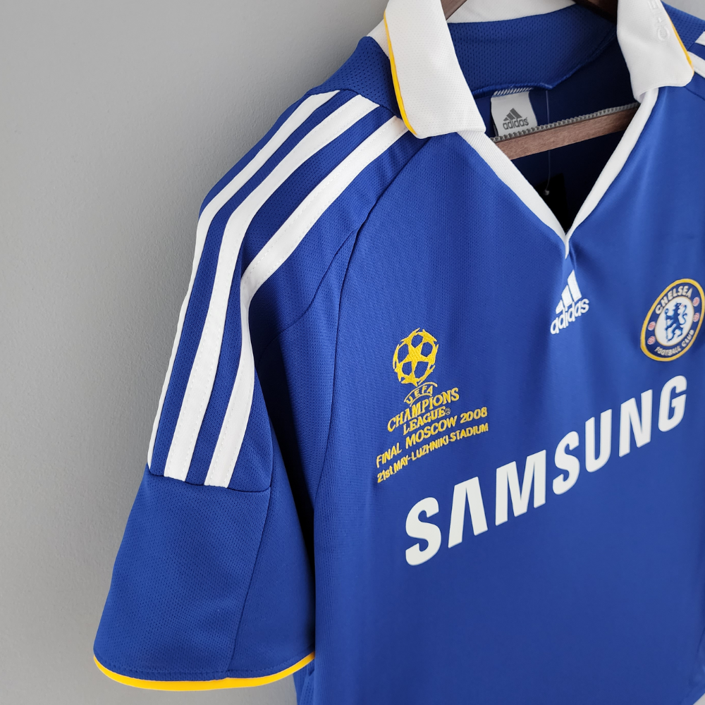 Retro 2008 Chelsea UCL Final Home Soccer Jersey - Goal Digger Jerseys | Authentic Soccer Jerseys High Quality