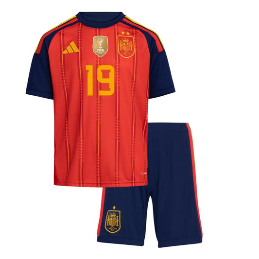 Kids Spain World Cup CHAMPIONS LAMINE YAMAL 19 Home Kit 2026
