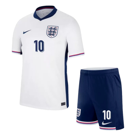 Kids BELLINGHAM #10 England Home Soccer Jersey Kit 2024