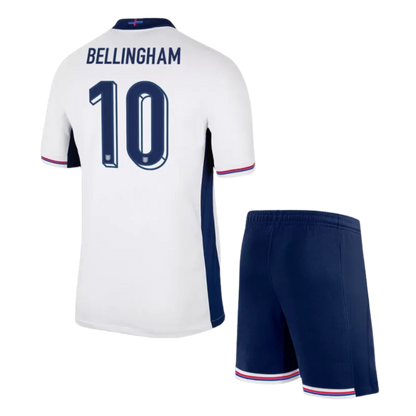 Kids BELLINGHAM #10 England Home Soccer Jersey Kit 2024